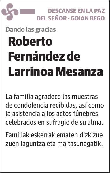 Roberto Fernández de Larrinoa Mesanza