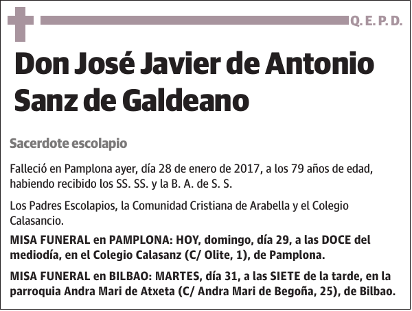 José Javier de Antonio Sanz de Galdeano