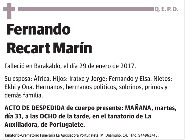 Fernando Recart Marín