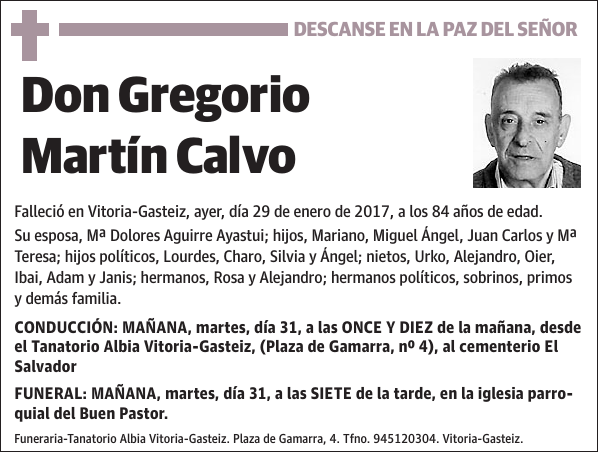 Gregorio Martín Calvo