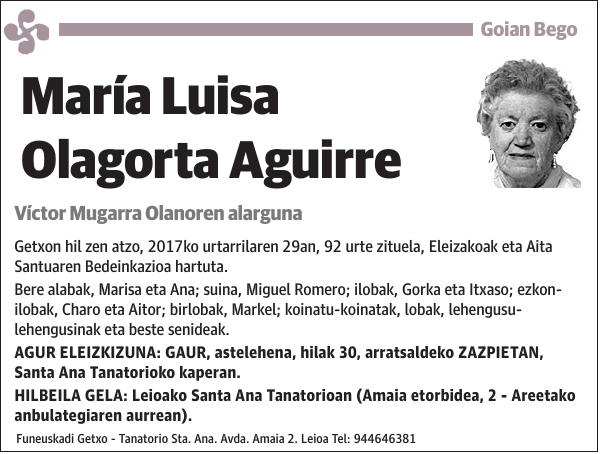 María Luisa Olagorta Aguirre