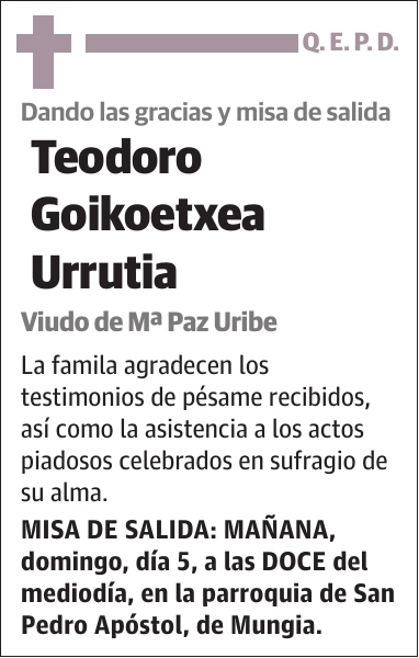 Teodoro Goikoetxea Urrutia