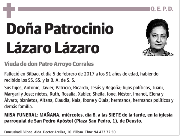 Patrocinio Lázaro Lázaro