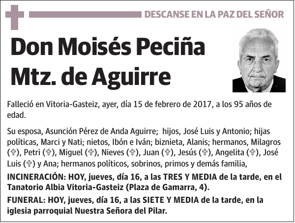 Moisés Peciña Mtz. de Aguirre