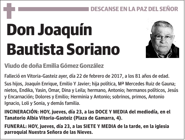 Joaquín Bautista Soriano