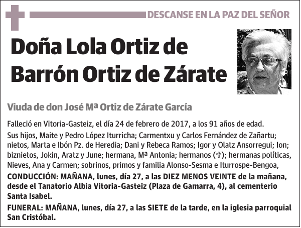 Lola Ortiz de Barrón Ortiz de Zárate