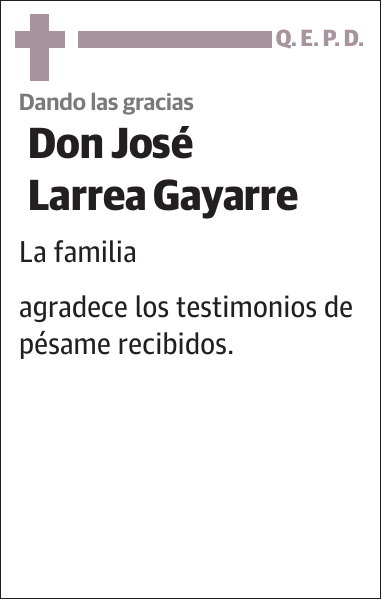 José Larrea Gayarre