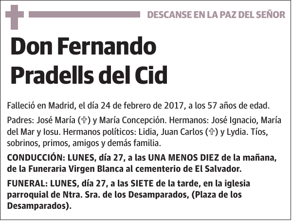 Fernando Pradells del Cid