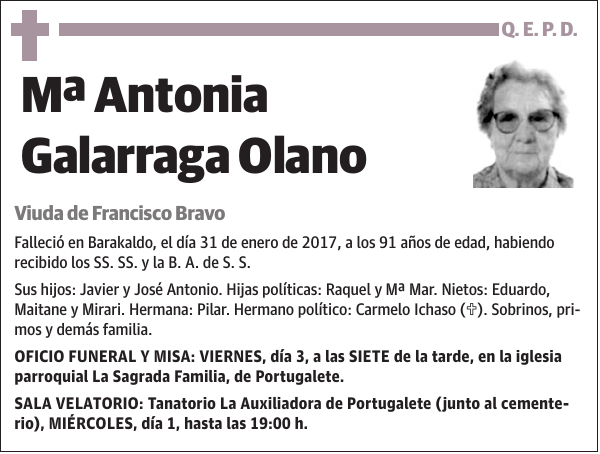 Mª Antonia Galarraga Olano