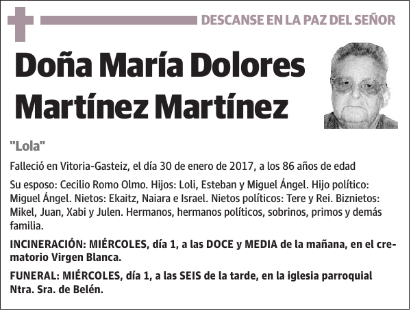 María Dolores Martínez Martínez