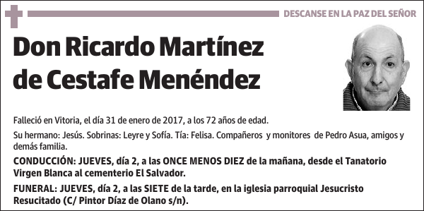 Ricardo Martínez de Cestafe Menéndez