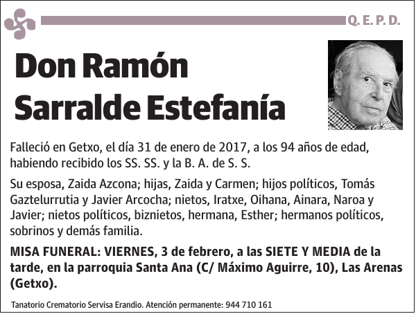 Ramón Sarralde Estefanía