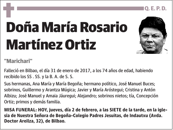 María Rosario Martínez Ortiz