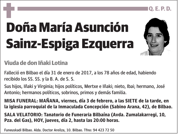 María Asunción Sainz-Espiga Ezquerra