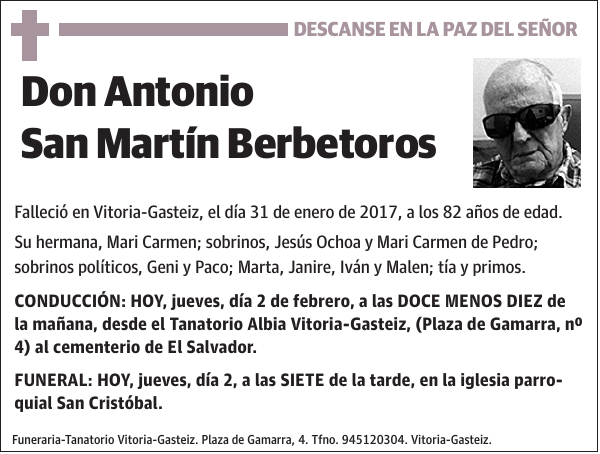 Antonio San Martín Berbetoros