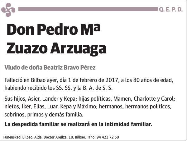 Pedro Mª Zuazo Arzuaga