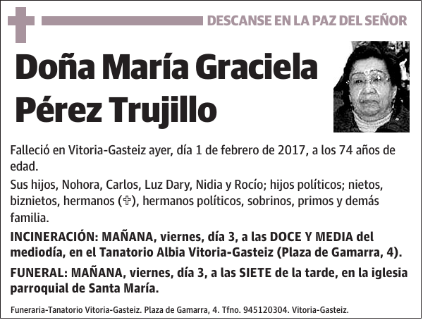 María Graciela Pérez Trujillo