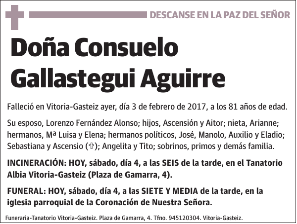 Consuelo Gallastegui Aguirre