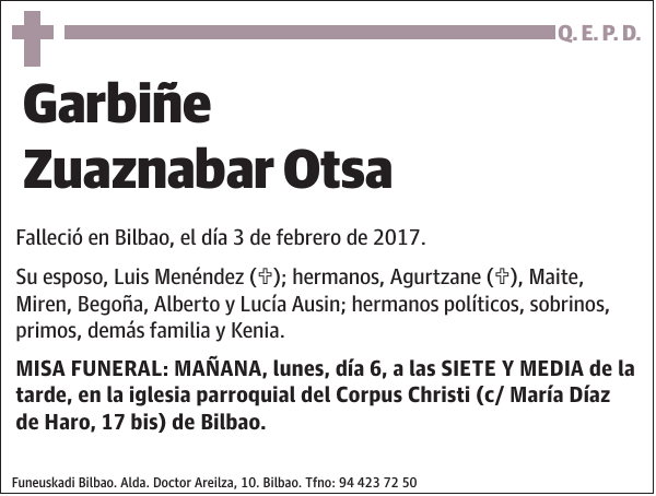 Garbiñe Zuaznabar Otsa