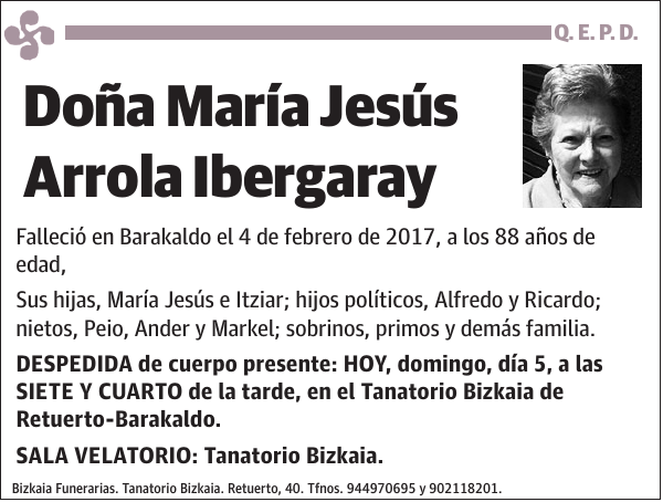 María Jesús Arrola Ibergaray