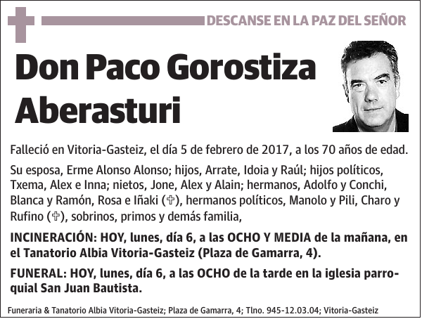 Paco Gorostiza Aberasturi