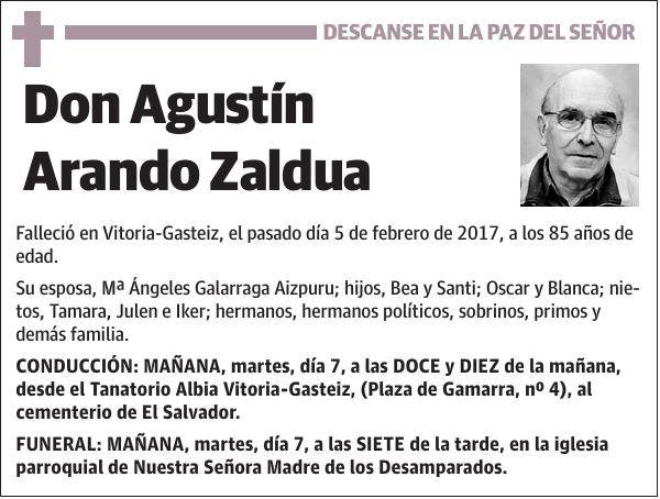 Agustín Arando Zaldua