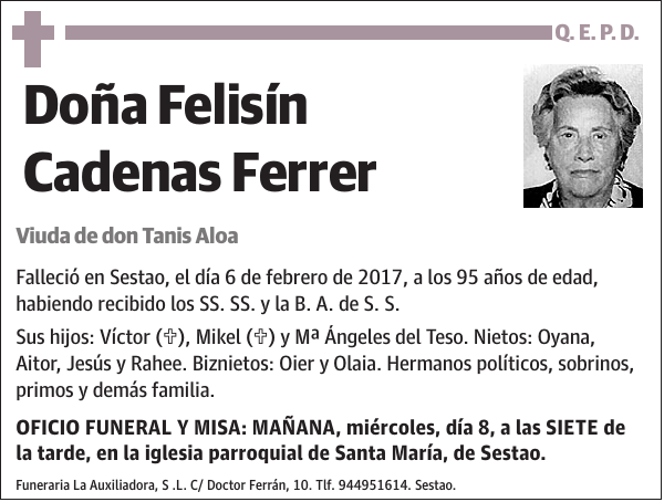 Felisín Cadenas Ferrer