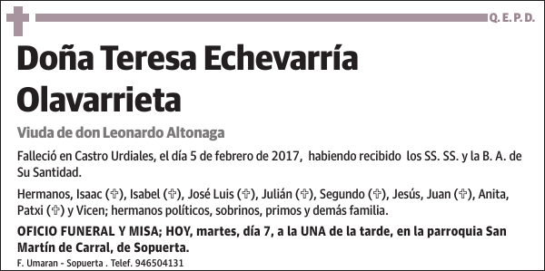 Teresa Echevarría Olavarrieta