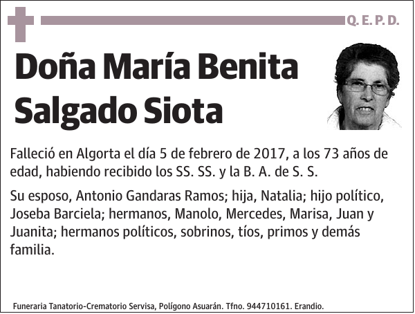 María Benita Salgado Siota