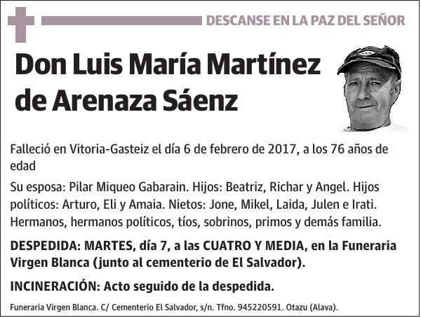 Luis María Martínez de Arenaza Sáenz