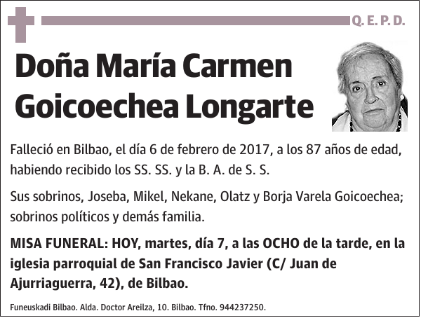 María Carmen Goicoechea Longarte