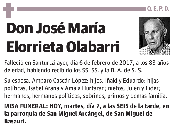 José María Elorrieta Olabarri