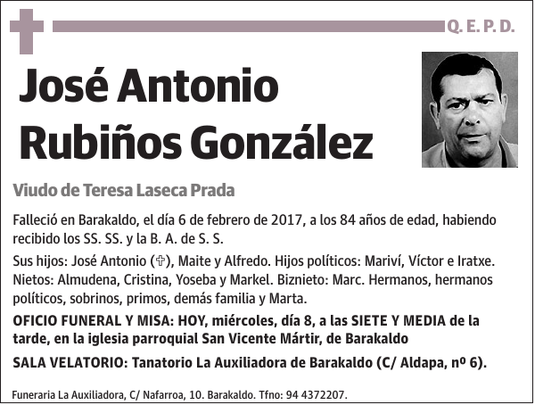 José Antonio Rubiños González