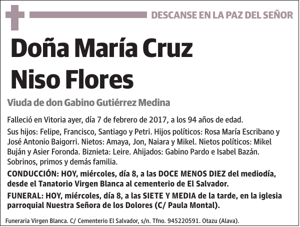 María Cruz Niso Flores