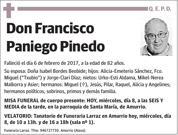 Francisco Paniego Pinedo