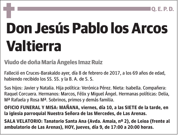 Jesús Pablo los Arcos Valtierra