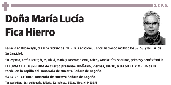 María Lucía Fica Hierro