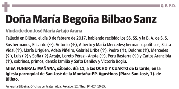 María Begoña Bilbao Sanz