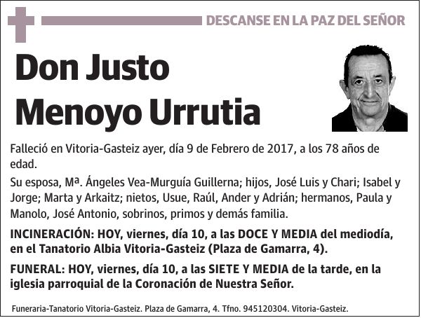 Justo Menoyo Urrutia