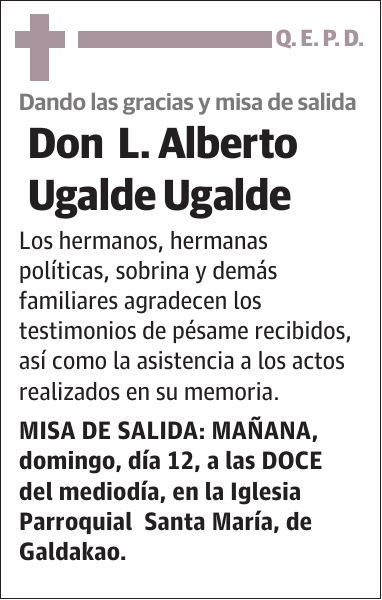 L. Alberto Ugalde Ugalde