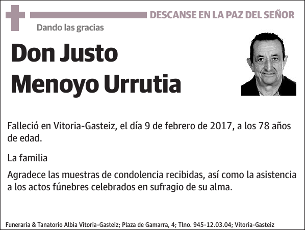 Justo Menoyo Urrutia