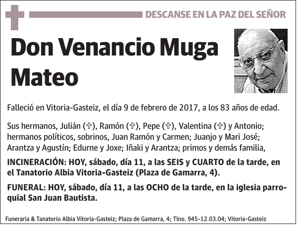 Venancio Muga Mateo