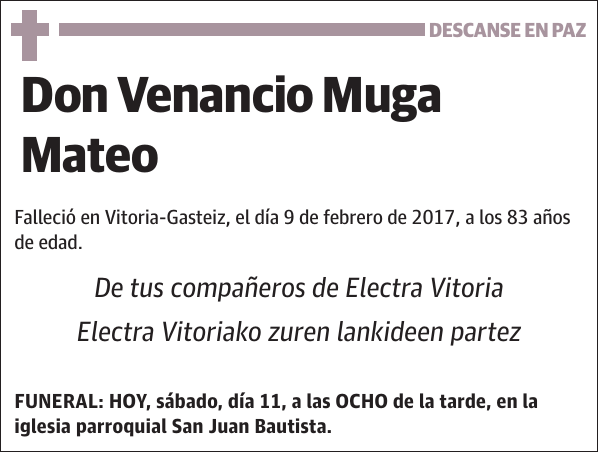 Venancio Muga Mateo