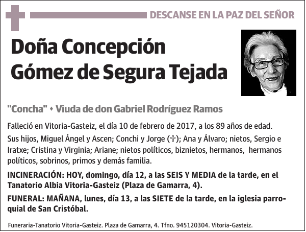 Concepción Gómez de Segura Tejada