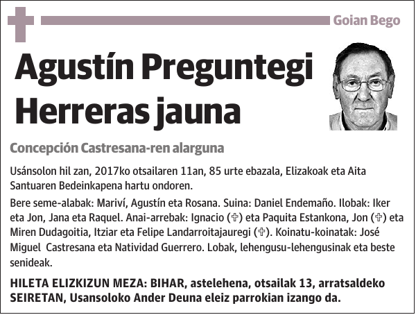 Agustín Preguntegi Herreras