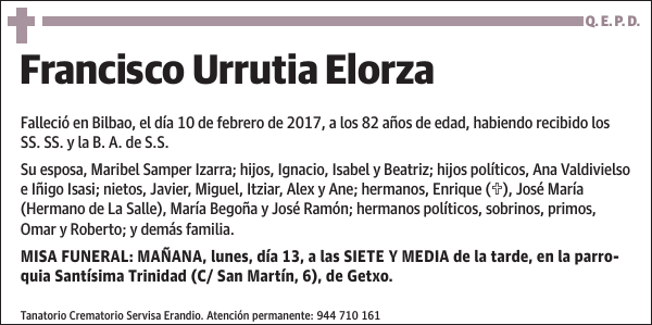 Francisco Urrutia Elorza