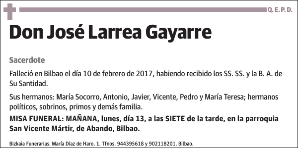 José Larrea Gayarre