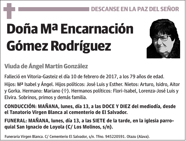 Mª Encarnación Gómez Rodríguez