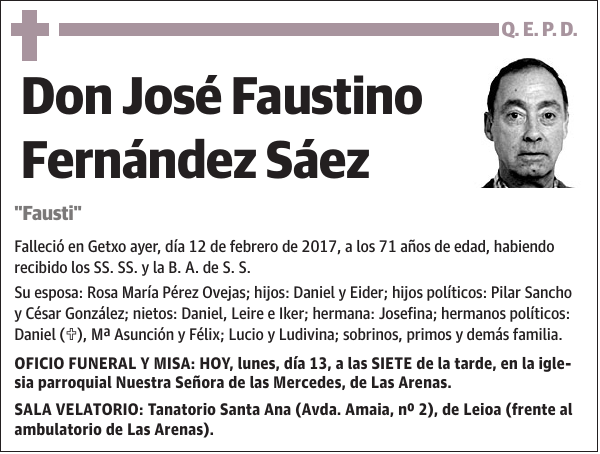 José Faustino Fernández Sáez