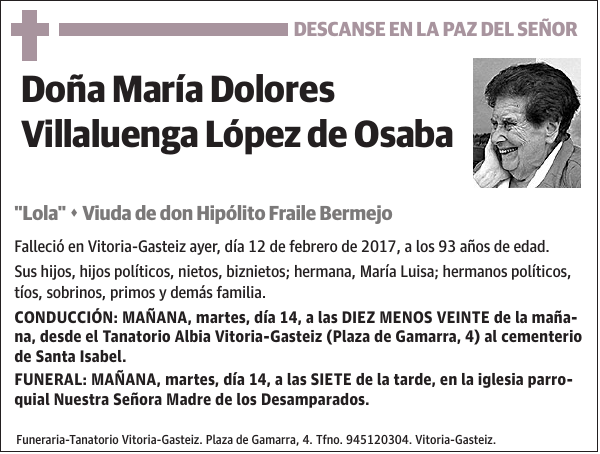 María Dolores Villaluenga López de Osaba